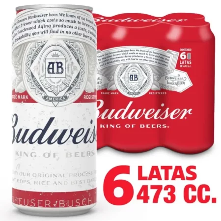 Sixpack Budweiser 473cc